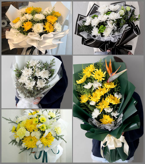 天津静海区沿庄镇白事花束代送
